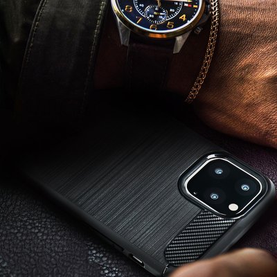 Forcell CARBON für IPHONE XS Max ( 6,5" ) schwarz
